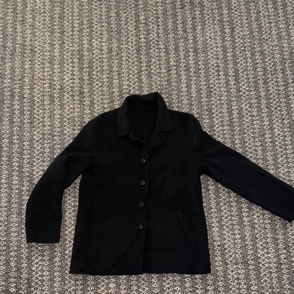 Classic Black Women's Jacket 100% wool